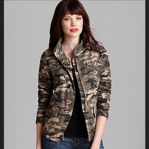 AQUA by Bloomingdale’s Camo Jewel Pocket Jacket